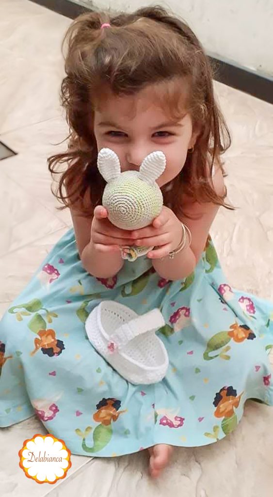 Cliente com a cesta amigurumi
