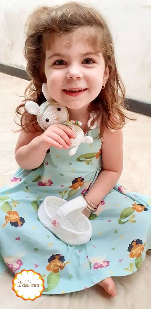 Cliente com a cesta amigurumi